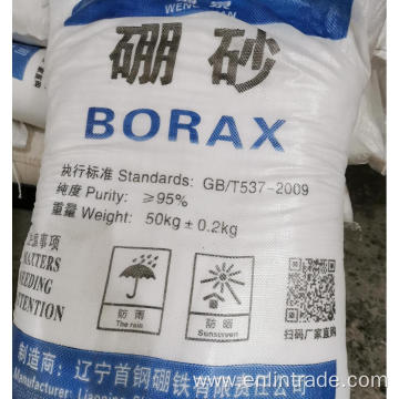 Starch glue necessary excipients -- borax